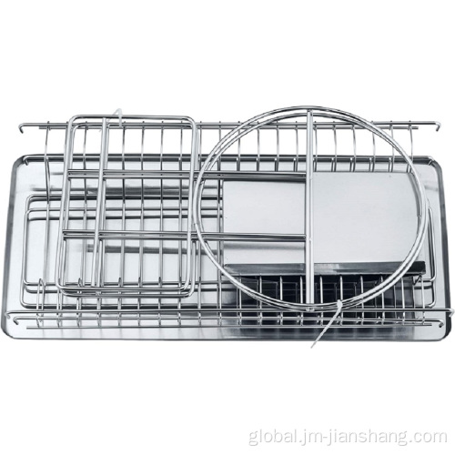 Stainless Steel Plate Rack Stainless Steel Detachable Dish Drainer Manufactory